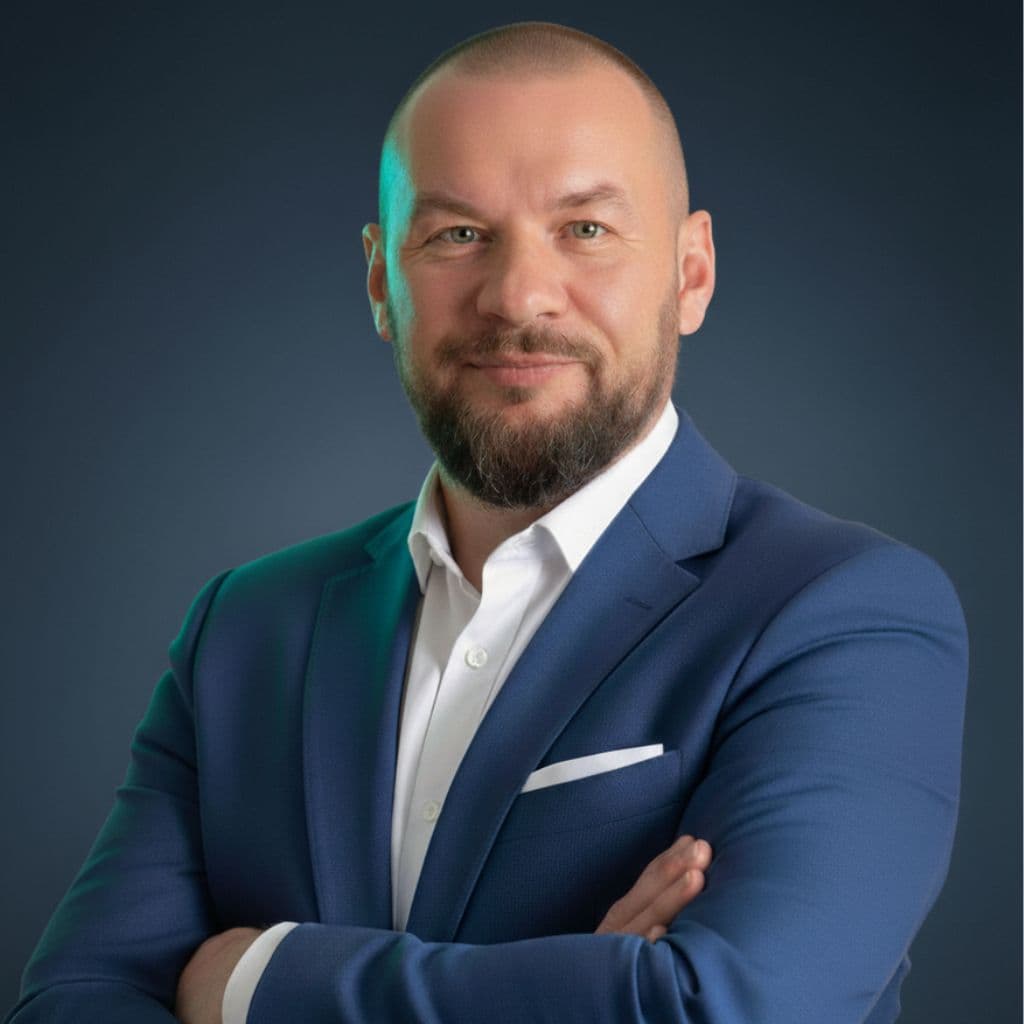 Andy Guzik, software engineer and author of Claude and the Code, professional headshot